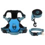 Dog harness with adjustable blue leash and collar, size M. by , Dog products - Ref: Foro24-4013386, Price: 28,64 €, Discount: %