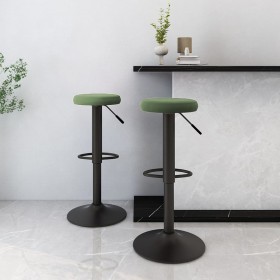 Kitchen stools 2 units dark green velvet by , Kitchen stools - Ref: Foro24-333146, Price: 91,19 €, Discount: %