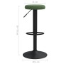 Kitchen stools 2 units dark green velvet by , Kitchen stools - Ref: Foro24-333146, Price: 91,06 €, Discount: %