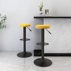 Kitchen stools 2 units in mustard yellow velvet by , Kitchen stools - Ref: Foro24-333150, Price: 91,99 €, Discount: %