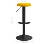 Taburetes de cocina 2 unidades terciopelo amarillo mostaza de , Taburetes de cocina - Ref: Foro24-333150, Precio: 91,99 €, De...