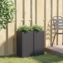 Jardineras 2 unidades ratán sintético negro 30x30x60 cm de , Maceteros y jardineras - Ref: Foro24-3210516, Precio: 94,79 €, D...