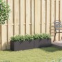 Planter with 2 black PE rattan pots 2 units 72x30x32 cm by , Pots and planters - Ref: Foro24-3210528, Price: 84,45 €, Discoun...