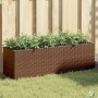 Planters with 3 brown PE rattan pots 2 units 105x30x32 cm by , Pots and planters - Ref: Foro24-3210523, Price: 115,97 €, Disc...