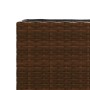 Planters with 3 brown PE rattan pots 2 units 105x30x32 cm by , Pots and planters - Ref: Foro24-3210523, Price: 115,97 €, Disc...