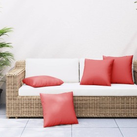 Sofa cushions 4 units red fabric 40x40 cm by , Cushions for chairs and sofas - Ref: Foro24-360365, Price: 26,84 €, Discount: %