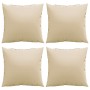 Sofa cushions 4 units beige fabric 50x50 cm by , Cushions for chairs and sofas - Ref: Foro24-360384, Price: 43,45 €, Discount: %