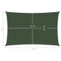 Dark green HDPE sail shade 160 g/m² 2x4 m by vidaXL, Umbrellas - Ref: Foro24-311449, Price: 30,70 €, Discount: %