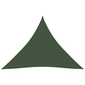 Toldo de vela verde oscuro HDPE 160 g/m² 3,6x3,6x3,6 m de vidaXL, Sombrillas - Ref: Foro24-311473, Precio: 29,45 €, Descuento: %