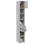 Armario estrecho madera ingeniería gris Sonoma 30x42,5x225 cm de , Aparadores - Ref: Foro24-3281271, Precio: 134,99 €, Descue...