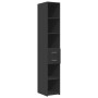 Armario estrecho madera de ingeniería negro 30x42,5x225 cm de , Aparadores - Ref: Foro24-3281267, Precio: 137,40 €, Descuento: %