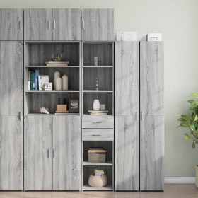 Narrow Sonoma gray engineered wood wardrobe 40x42.5x225 cm by , Sideboards - Ref: Foro24-3281278, Price: 175,99 €, Discount: %