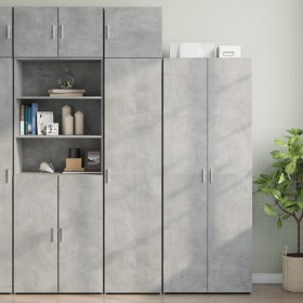 Narrow engineered wood wardrobe in gray concrete, 45x42.5x225 cm by , Sideboards - Ref: Foro24-3281290, Price: 188,41 €, Disc...