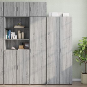 Narrow Sonoma gray engineered wood wardrobe 45x42.5x225 cm by , Sideboards - Ref: Foro24-3281292, Price: 192,99 €, Discount: %