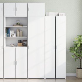 Narrow white engineered wood wardrobe 50x42.5x225 cm by , Sideboards - Ref: Foro24-3281301, Price: 216,65 €, Discount: %