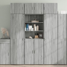 Wooden wardrobe in gray Sonoma engineering 70x42.5x225 cm by , Sideboards - Ref: Foro24-3281320, Price: 225,99 €, Discount: %