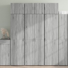 Wooden wardrobe in gray Sonoma engineering 70x42.5x225 cm by , Sideboards - Ref: Foro24-3281334, Price: 244,40 €, Discount: %