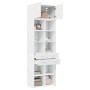 Engineered wood white wardrobe 70x42.5x225 cm by , Sideboards - Ref: Foro24-3281336, Price: 256,97 €, Discount: %