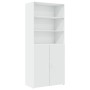 White engineered wood wardrobe 80x42.5x225 cm by , Sideboards - Ref: Foro24-3281343, Price: 245,16 €, Discount: %