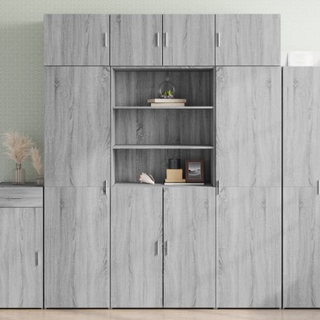 Armario de madera ingeniería gris Sonoma 80x42,5x225 cm de , Aparadores - Ref: Foro24-3281348, Precio: 242,56 €, Descuento: %