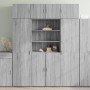 Wooden wardrobe in gray Sonoma engineering 80x42.5x225 cm by , Sideboards - Ref: Foro24-3281348, Price: 241,99 €, Discount: %