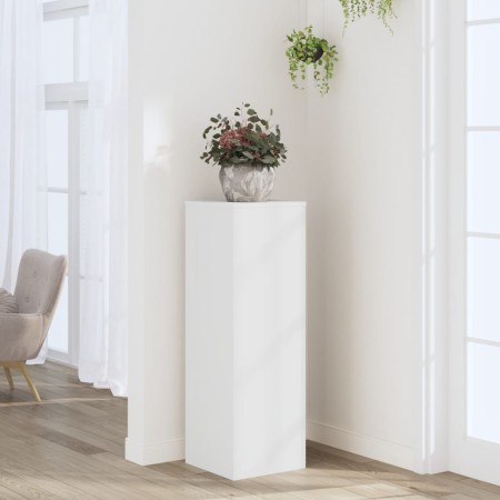 Plant stands made of white engineered wood 33x33x100 cm by , Pot stands - Ref: Foro24-852951, Price: 78,58 €, Discount: %