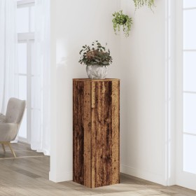 Aged engineered wood plant stands 33x33x100 cm by , Pot stands - Ref: Foro24-852958, Price: 65,99 €, Discount: %