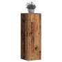 Aged engineered wood plant stands 33x33x100 cm by , Pot stands - Ref: Foro24-852958, Price: 71,43 €, Discount: %