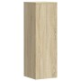 Engineered wood plant stands in Sonoma oak, 33x33x100 cm. by , Pot stands - Ref: Foro24-852953, Price: 79,56 €, Discount: %