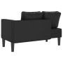 Schwarzes Schlafsofa mit Kunstlederkissen. von , Tagesbetten - Ref: Foro24-4007563, Preis: 140,24 €, Rabatt: %