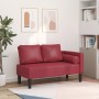 Chaiselongue-Sofa mit roten Kunstlederkissen. von , Tagesbetten - Ref: Foro24-4007568, Preis: 142,30 €, Rabatt: %