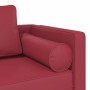 Chaiselongue-Sofa mit roten Kunstlederkissen. von , Tagesbetten - Ref: Foro24-4007568, Preis: 142,30 €, Rabatt: %