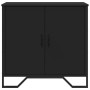 Aparador de madera de ingeniería negro 78x35,5x74,5 cm de , Aparadores - Ref: Foro24-848539, Precio: 93,99 €, Descuento: %