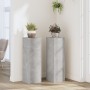 Soportes de plantas 2 uds madera gris hormigón 25x25x80 cm de , Soportes para macetas - Ref: Foro24-852945, Precio: 77,54 €, ...