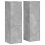 Soportes de plantas 2 uds madera gris hormigón 25x25x80 cm de , Soportes para macetas - Ref: Foro24-852945, Precio: 77,54 €, ...