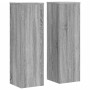 Soportes de plantas 2 uds madera gris Sonoma 25x25x80 cm de , Soportes para macetas - Ref: Foro24-852947, Precio: 75,63 €, De...