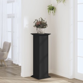 Plant stands made of black engineered wood 33x33x100 cm by , Pot stands - Ref: Foro24-852979, Price: 82,64 €, Discount: %