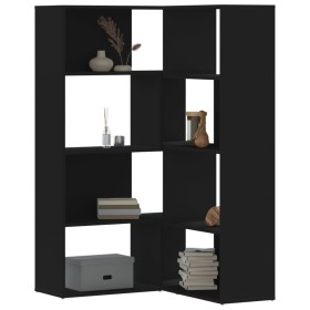 Corner shelf 4 levels white wood 85x85x140 cm by , Bookcases and shelves - Ref: Foro24-3307811, Price: 169,47 €, Discount: %