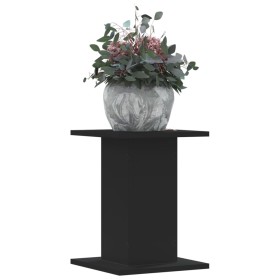 Soportes de plantas 2 uds madera ingeniería negro 30x30x40 cm de , Soportes para macetas - Ref: Foro24-3307847, Precio: 45,24...