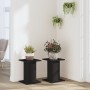 Soportes de plantas 2 uds madera ingeniería negro 30x30x40 cm de , Soportes para macetas - Ref: Foro24-3307847, Precio: 49,01...