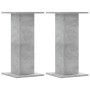 Soportes de plantas 2 uds madera gris hormigón 30x30x60 cm de , Soportes para macetas - Ref: Foro24-3307858, Precio: 58,29 €,...