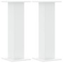 Soportes de plantas 2 uds madera ingeniería blanco 30x30x80 cm de , Soportes para macetas - Ref: Foro24-3307864, Precio: 72,6...