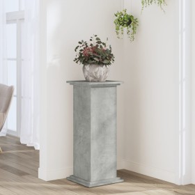 Plant stands made of gray engineered wood and concrete, measuring 33x33x80 cm. by , Pot stands - Ref: Foro24-852972, Price: 5...