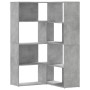 Corner shelf 4 levels gray wood concrete 85x85x140 cm by , Bookcases and shelves - Ref: Foro24-3307813, Price: 165,84 €, Disc...