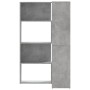 Corner shelf 4 levels gray wood concrete 85x85x140 cm by , Bookcases and shelves - Ref: Foro24-3307813, Price: 165,84 €, Disc...