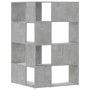 Corner shelf 4 levels gray wood concrete 85x85x140 cm by , Bookcases and shelves - Ref: Foro24-3307813, Price: 165,84 €, Disc...