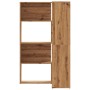 Corner shelf 4 levels oak wood artisan 85x85x140 cm by , Bookcases and shelves - Ref: Foro24-3307818, Price: 196,71 €, Discou...