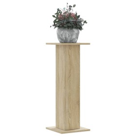 Plant stands 2 units oak wood Sonoma 30x30x80 cm by , Pot stands - Ref: Foro24-3307866, Price: 64,01 €, Discount: %