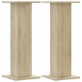 Plant stands 2 units oak wood Sonoma 30x30x80 cm by , Pot stands - Ref: Foro24-3307866, Price: 64,01 €, Discount: %