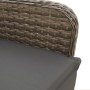 Garden table and 5-piece chair set with gray synthetic rattan cushions by , Garden sets - Ref: Foro24-3277159, Price: 693,92 ...